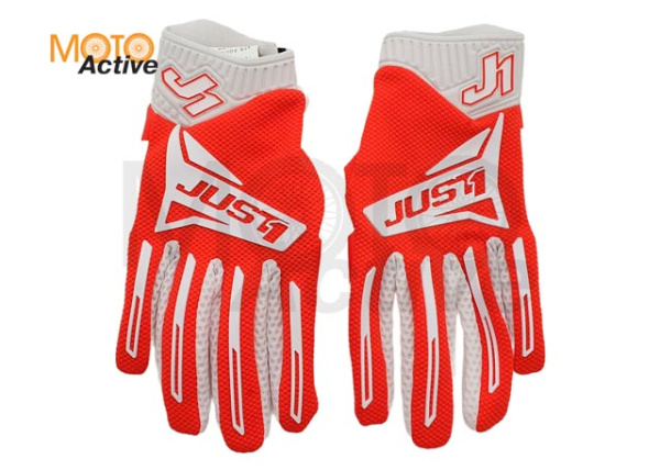 Перчатки JUST1 J-FORCE 2.0, красный/белый